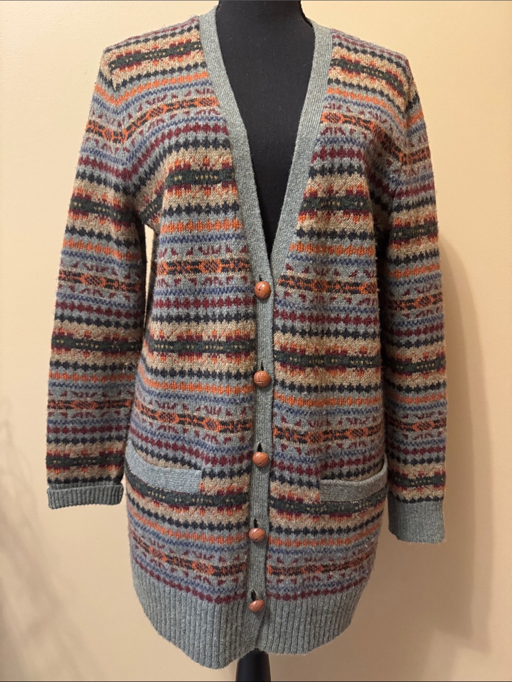 Polo Ralph Lauren Multicolor Fair Isle Button-Front Cardigan Sweater